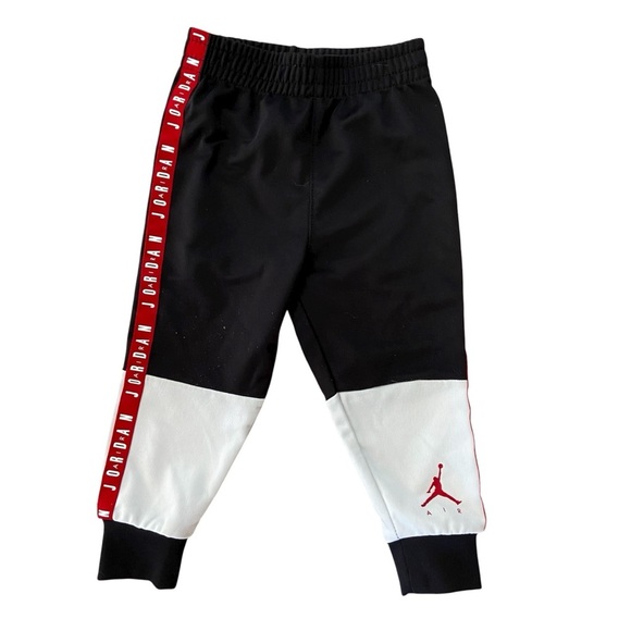 Jordan Jumpman Air Blocked Tricot Set Boys' Toddler Black/White/Red 18 month - Picture 2 of 6